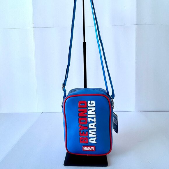 Buckle-Down Marvel Spider Man Beyond Amazing Character Collage Crossbody Bag NWT - Picture 8 of 16